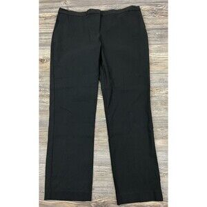 MARIO SERRANI Italy Black Dress Pants Size 16 Slim Fit Tummy Control NWT